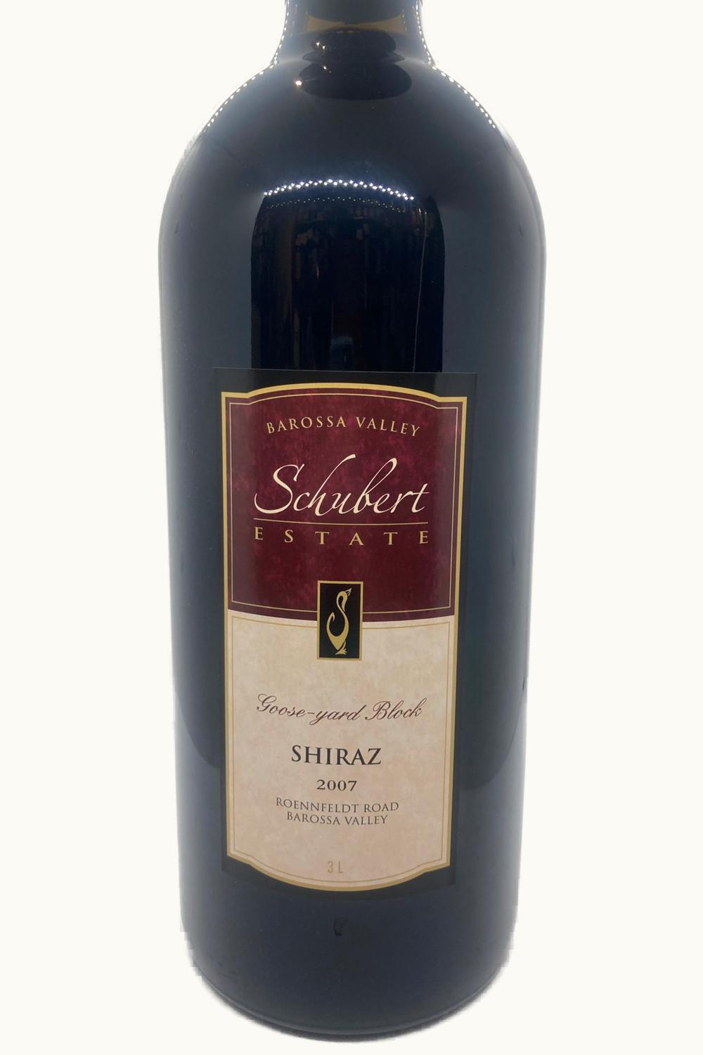 Schubert Estate Schubert Estate Goose Yard Block Shiraz Barossa Valley South Australia, 2007