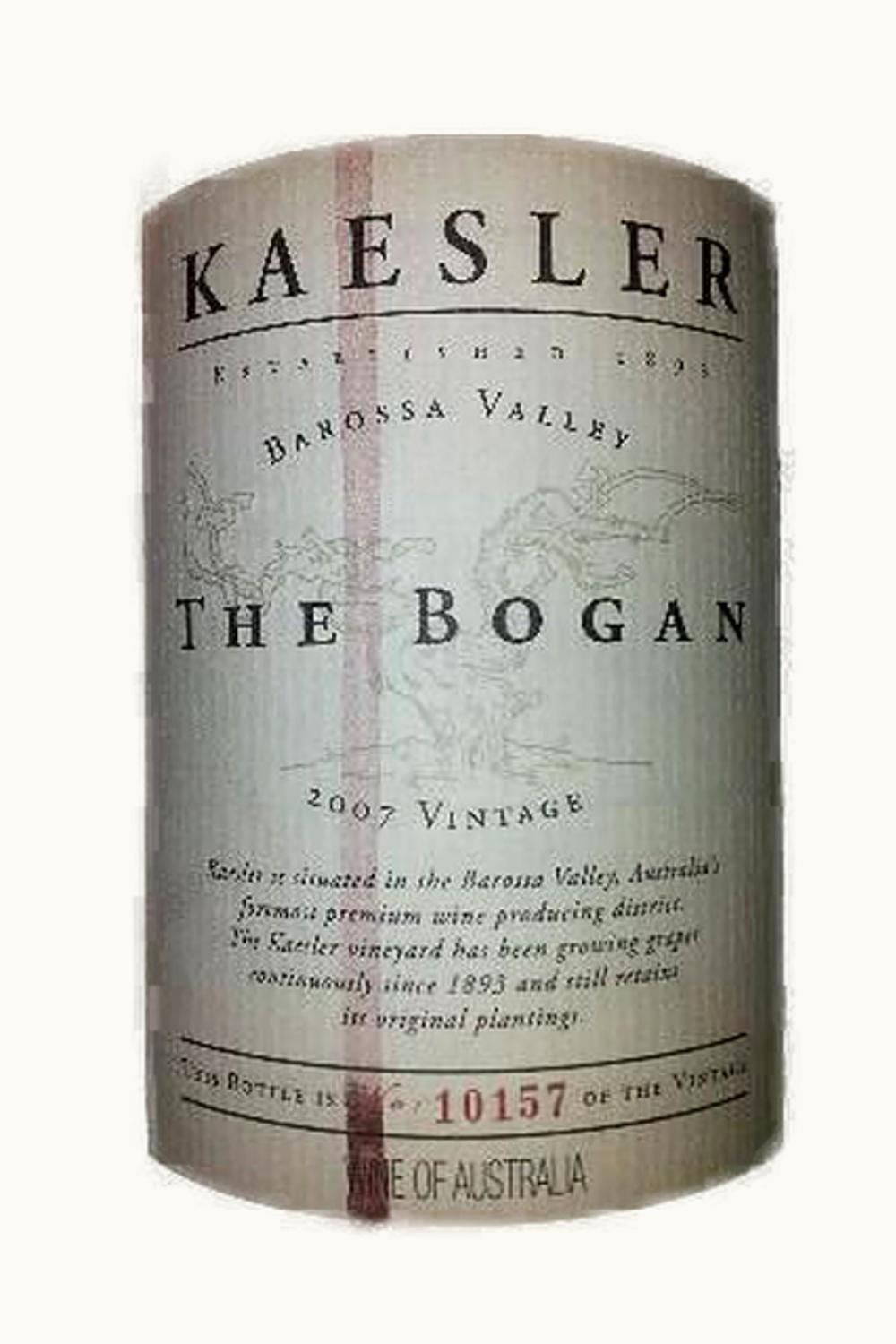 Kaesler Kaesler The Bogan Shiraz Barossa Valley South Australia, 2007