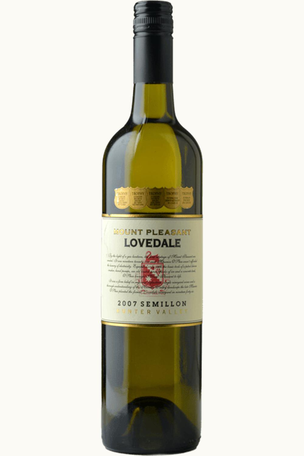 Mount Pleasant Mount Pleasant Lovedale Vineyard Semillon Hunter Valley New South Wales Australia, 2007