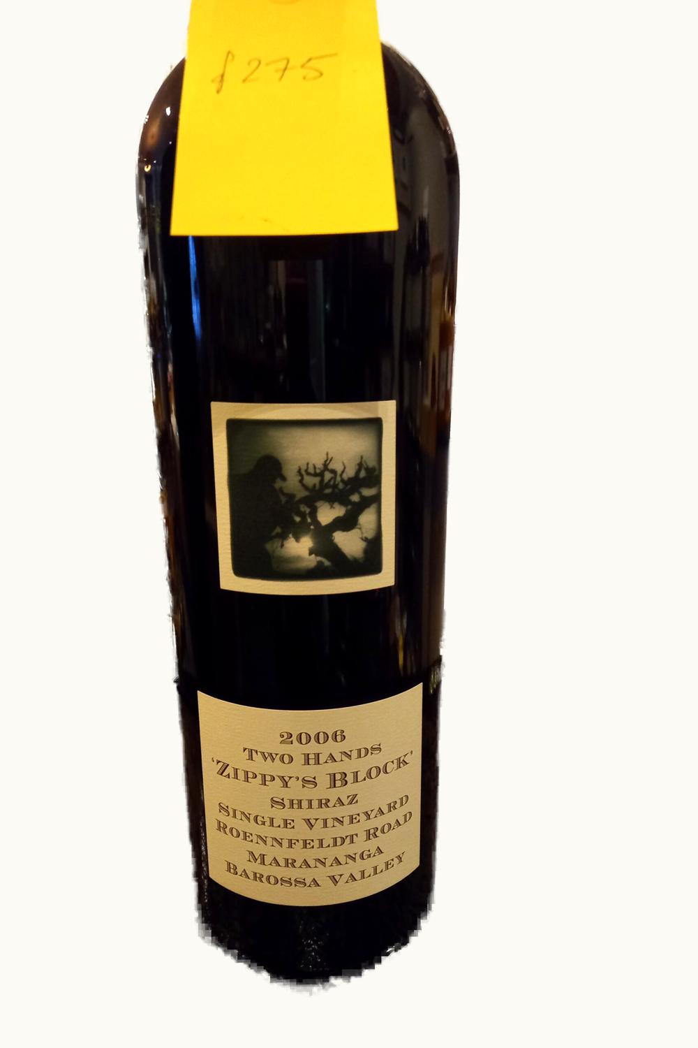Two Hands Two Hands Zippy's Block Shiraz Barossa Valley South Australia, 2006