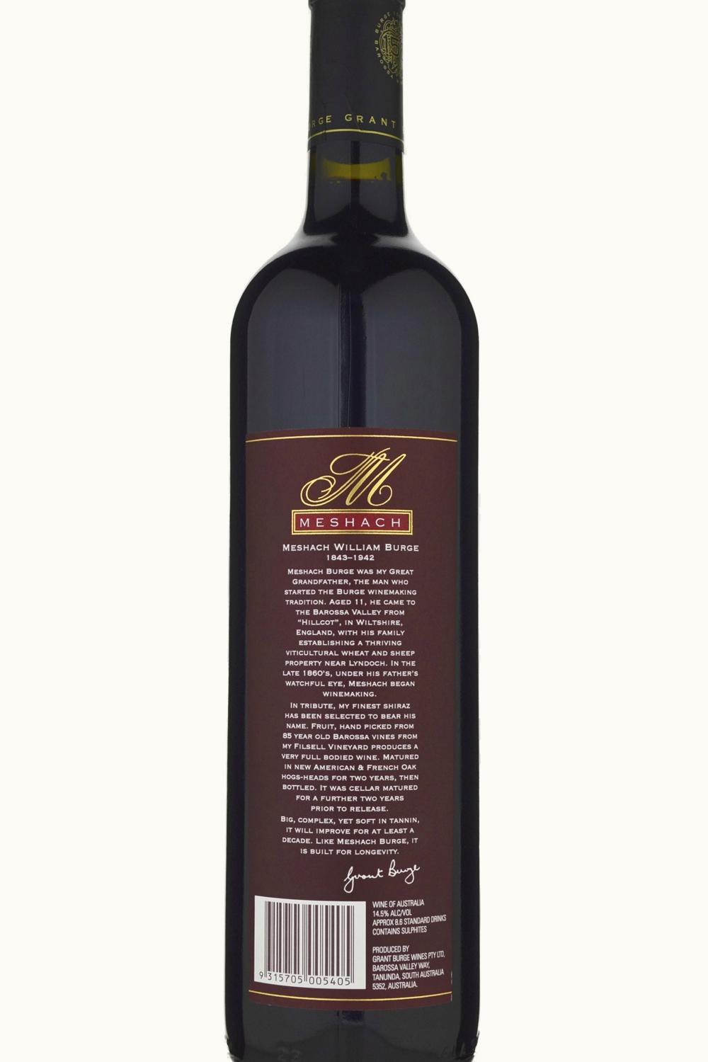 Grant Burge Grant Burge Meshach Shiraz Barossa Valley South Australia, 2006