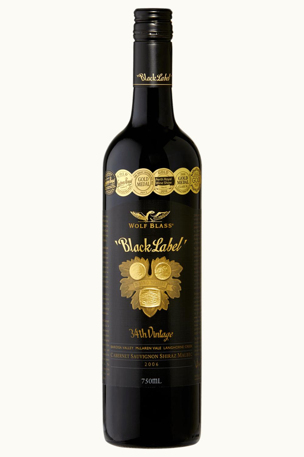 Wolf Blass Wolf Blass Black Label Cabernet Sauvignon South Australia, 2006