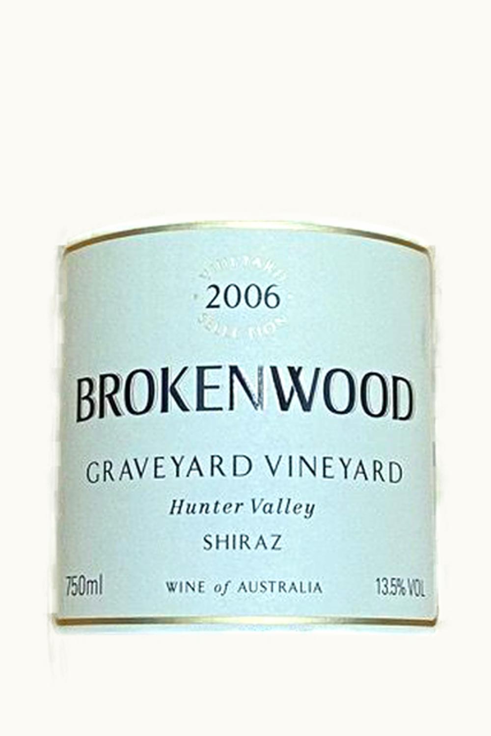 Brokenwood Brokenwood Graveyard Vineyard Shiraz Hunter Valley New South Wales Australia, 2006