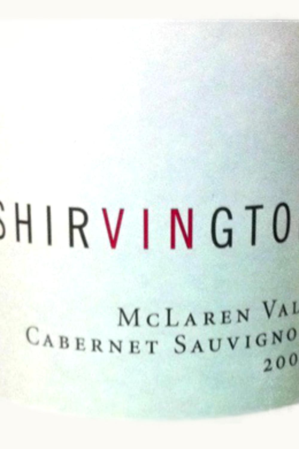 Shirvington Shirvington Shiraz McLaren Vale South Australia, 2006