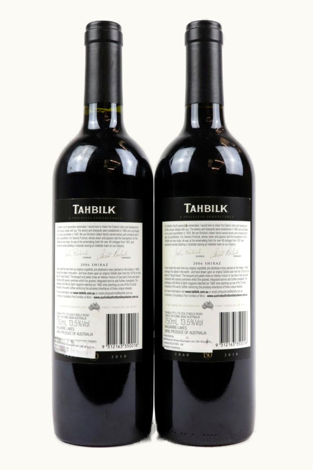 Tahbilk Tahbilk Shiraz Nagambie Lakes Victoria Australia, 2006