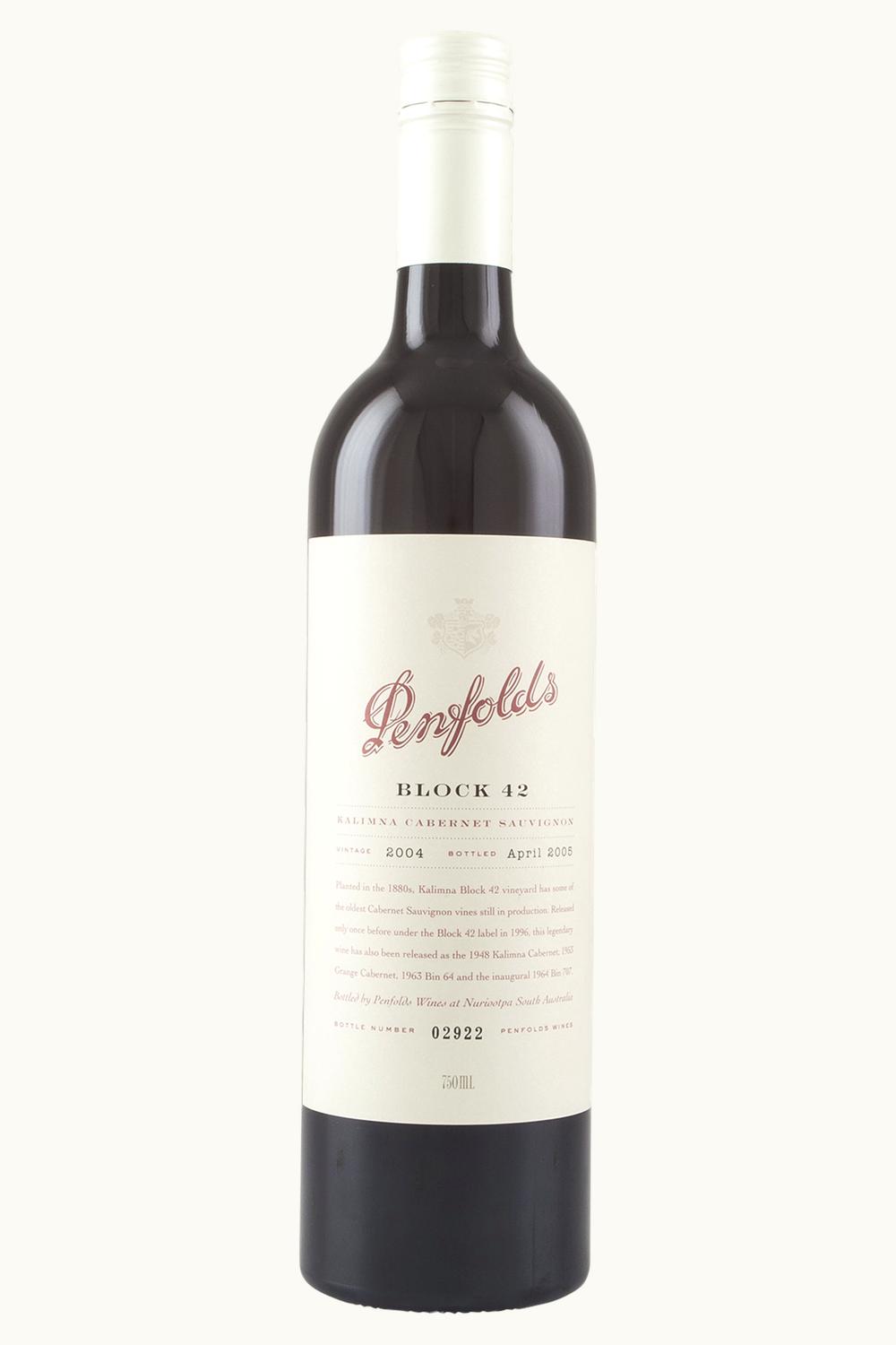 Penfolds Penfolds Block 42 Kalimna Cab Sauv Barossa Valley SRA, 2004