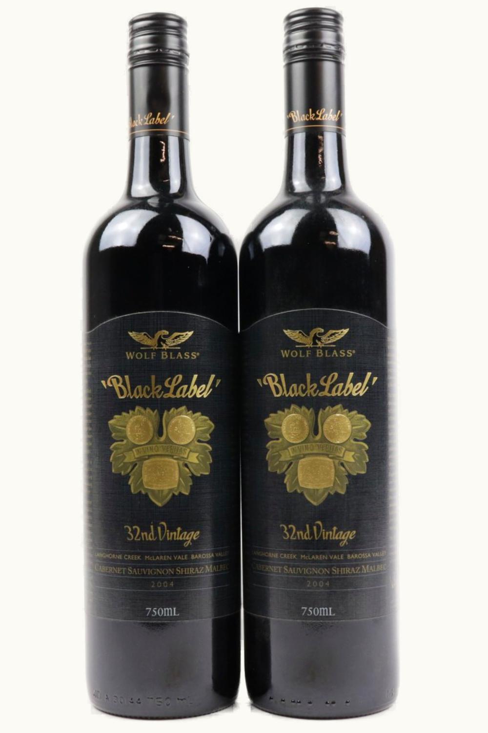 Wolf Blass Wolf Blass Black SRA Cab Sauv, 2004