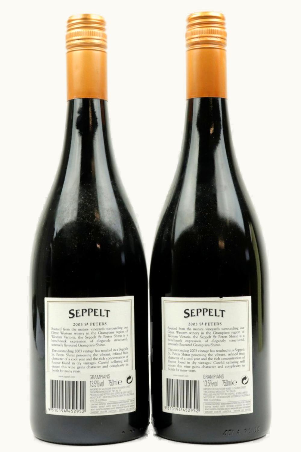 Seppeltsfield Seppeltsfield St. Peter's SRA, 2003