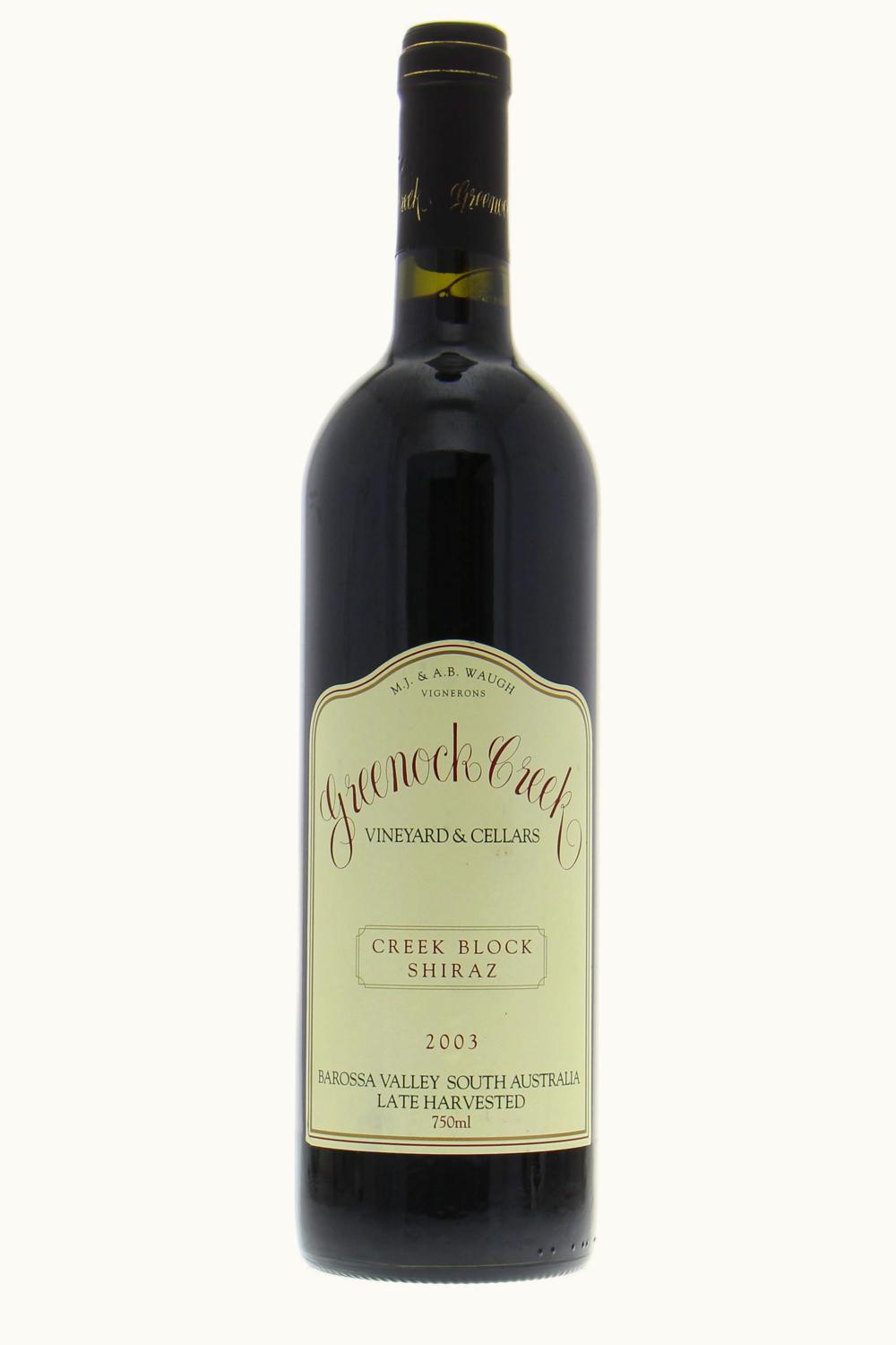 Greenock Creek Greenock Creek Alice Block SRA, 2003