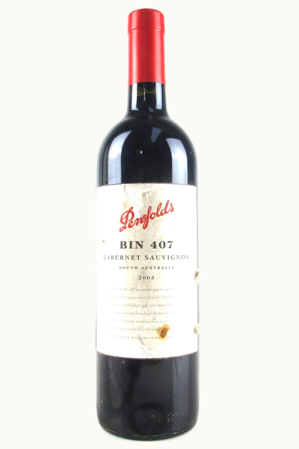 Penfolds Penfolds Bin 407 Cab Sauv, 2003