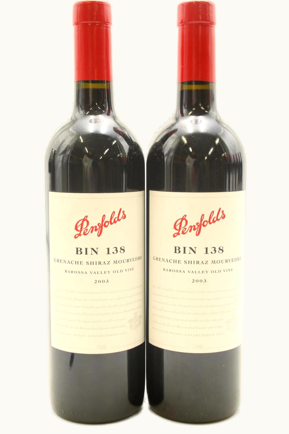 Penfolds Penfolds Bin 138 Grenache SRA Mourvedre, 2003