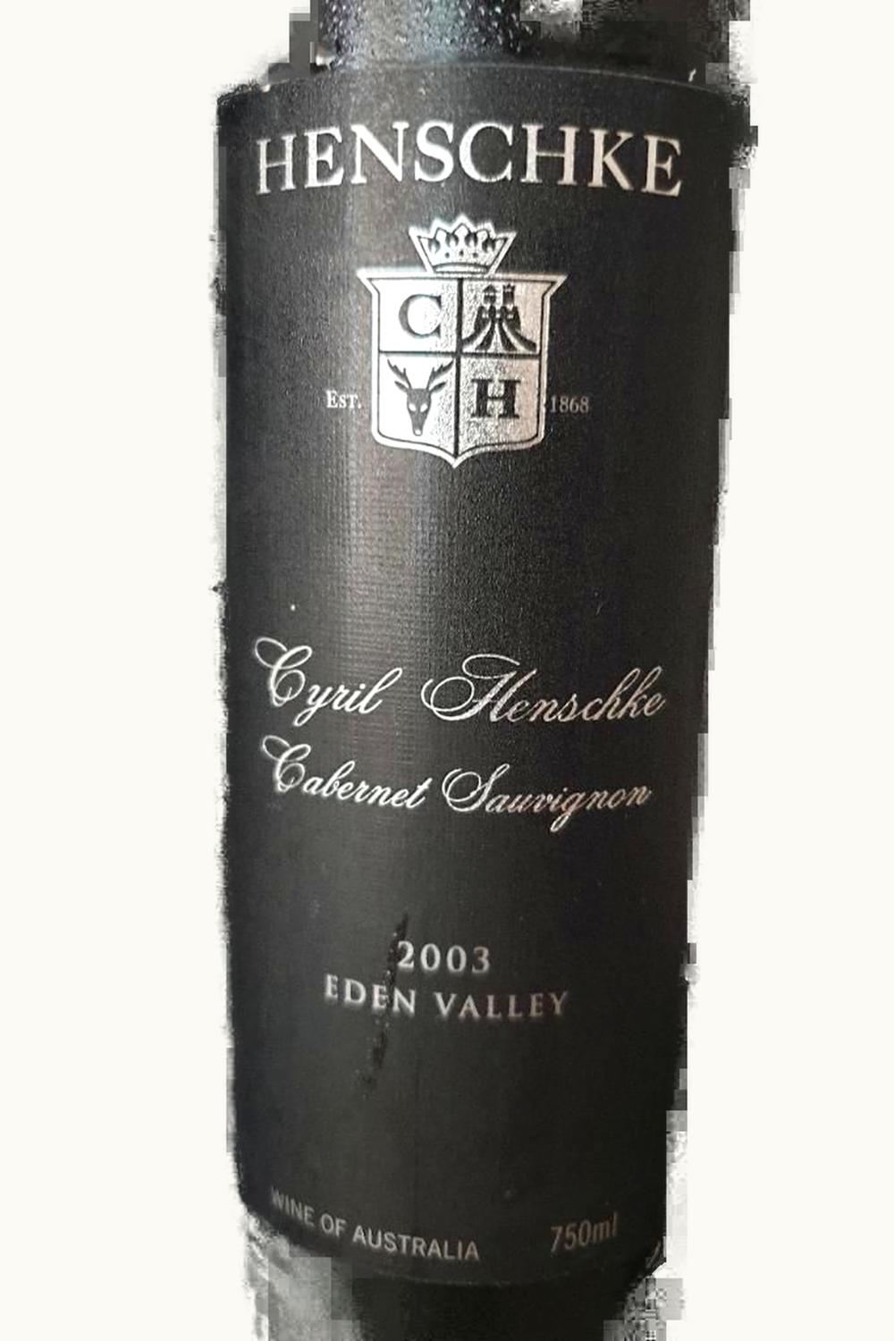 Henschke Henschke Cyril Cab Sauv Eden Valley, 2003