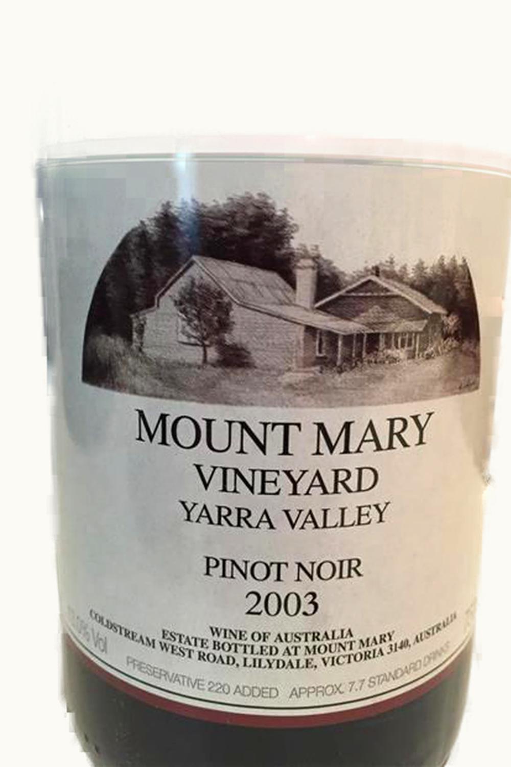 Mnt Mary Mnt Mary Pinot Noir Yarra Valley, 2003