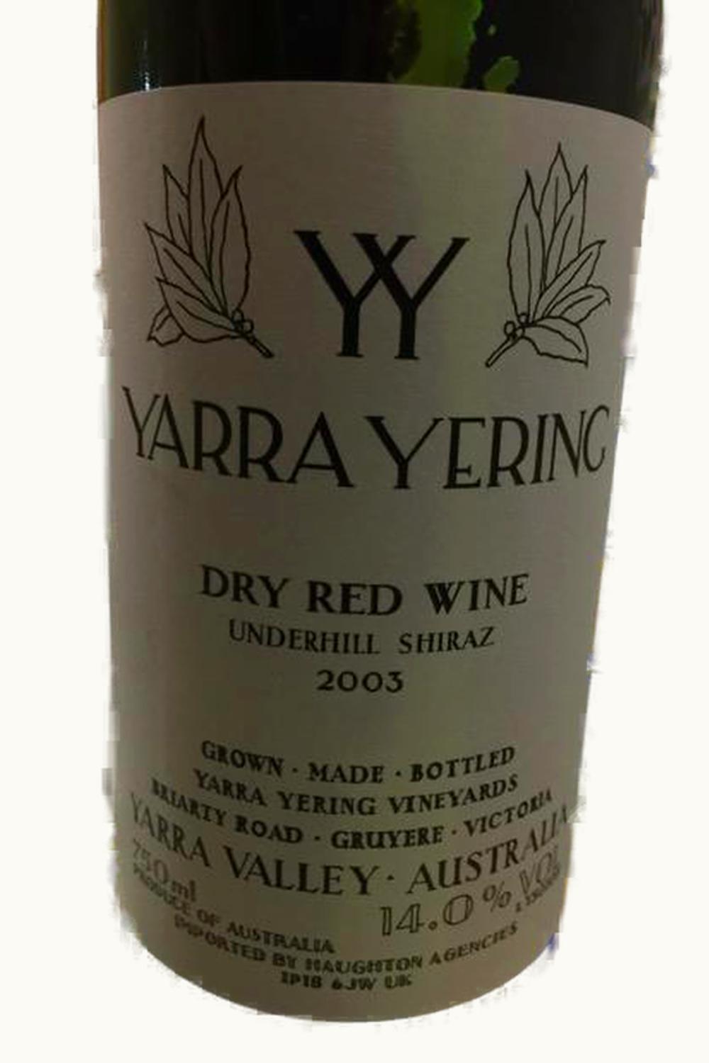 Yarra Yerring Yarra Yerring Underhill SRA, 2003