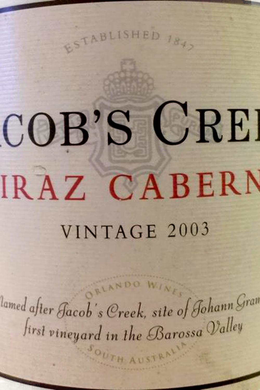 Jacob Creek Jacob Creek Rsrv SRA, 2003