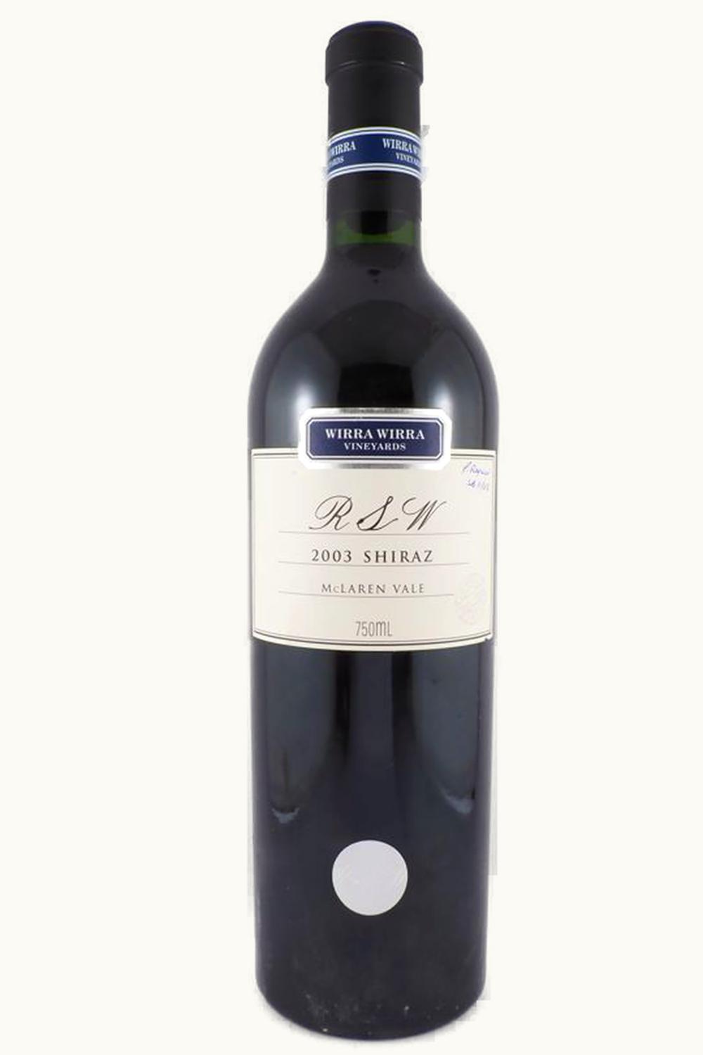 Wirra Wirra RSW SRA MC Laren Vale, 2003