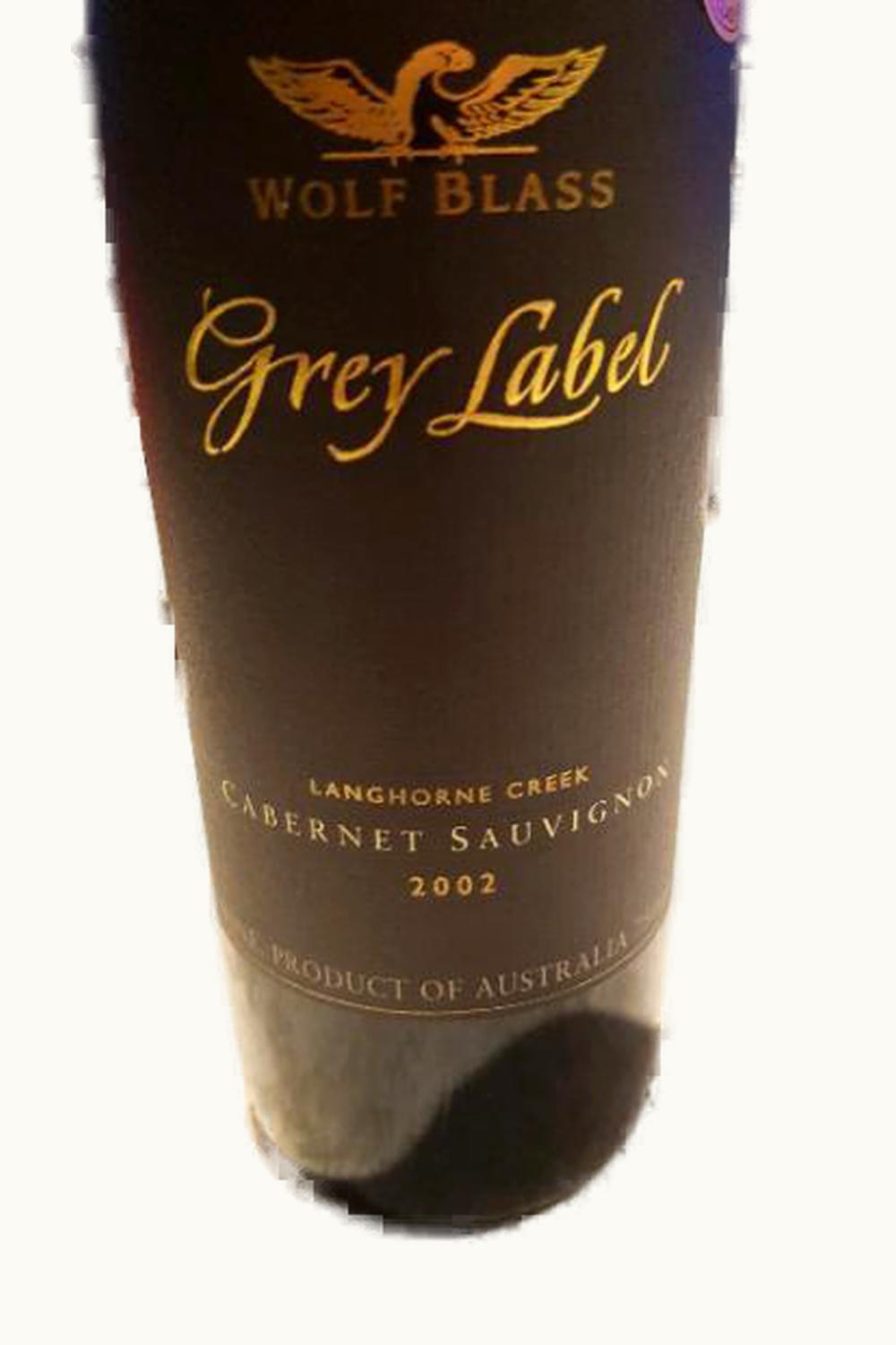 Wolf Blass Wolf Blass Grey Cab Sauv, 2003