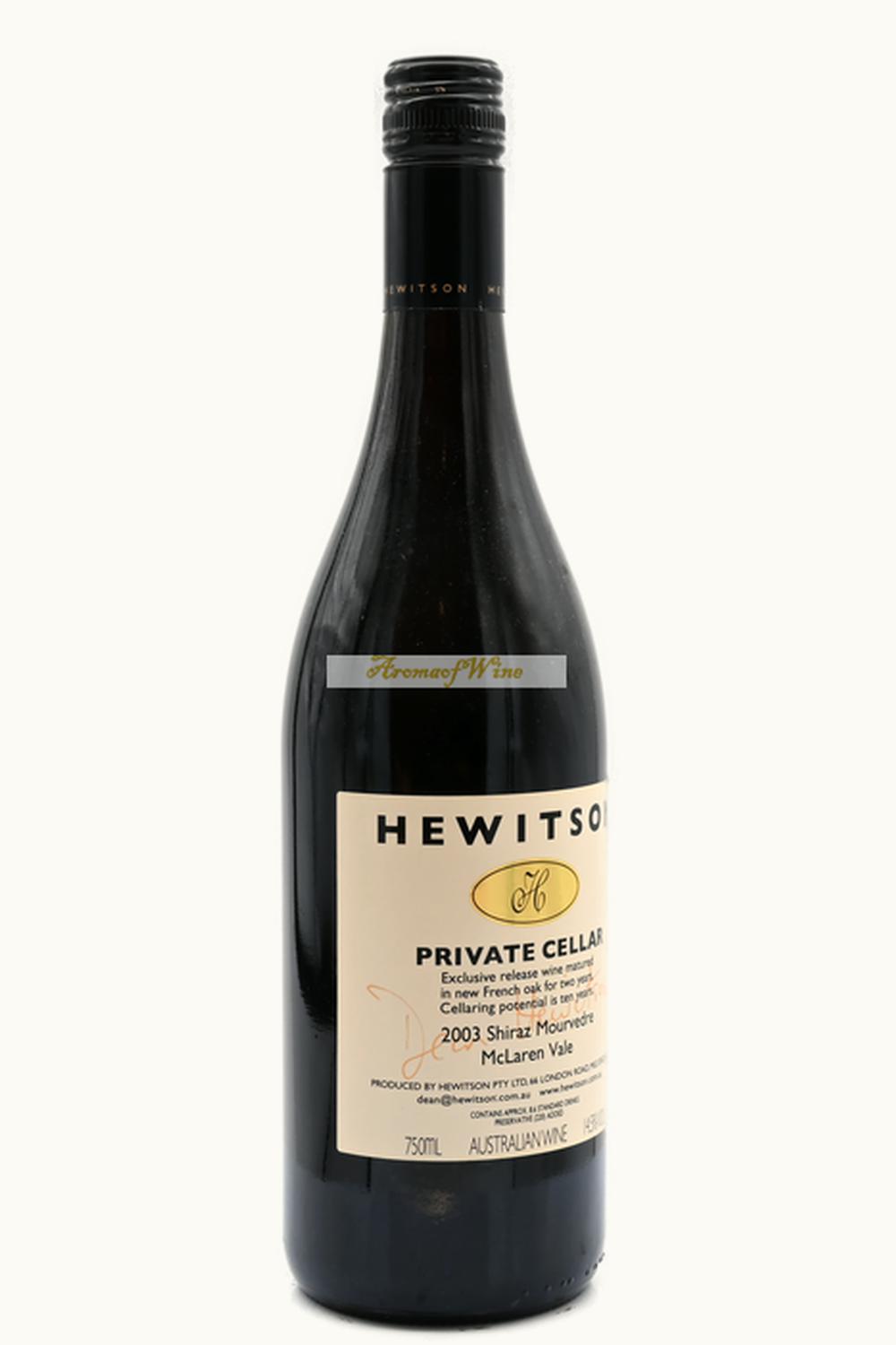 Hewitson Hewitson Prvt Cellars SRA, 2002