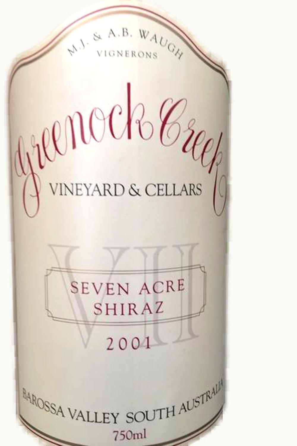 Greenock Creek Greenock Creek Seven Acres SRA, 2001