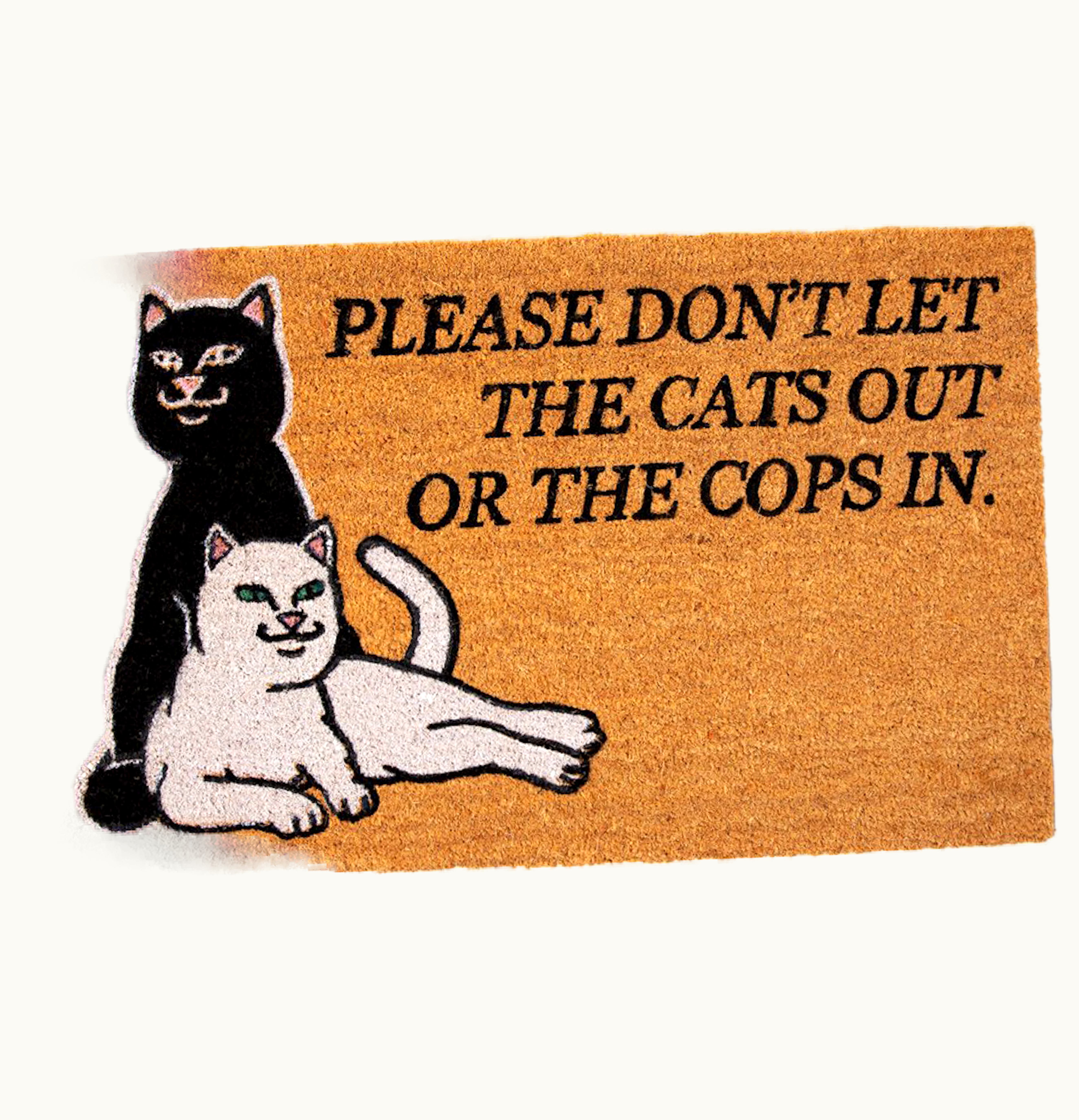 RIPNDIP RIPNDIP Dont Let The Cops In Rug Brown