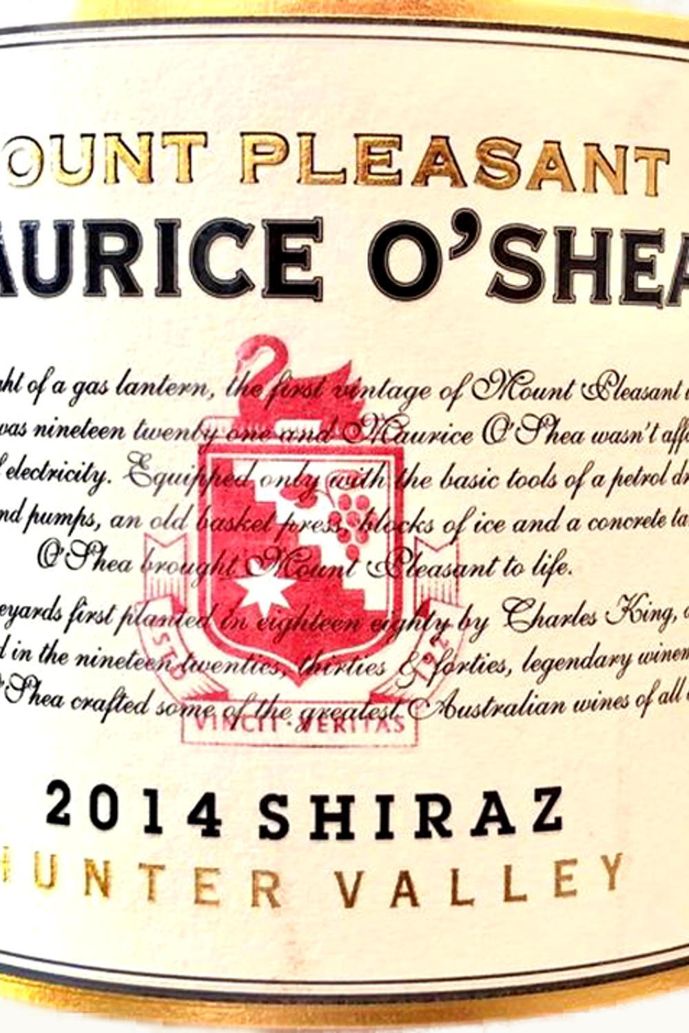 Mount Pleasant Mount Pleasant Maurice O'Shea Shiraz, 1999