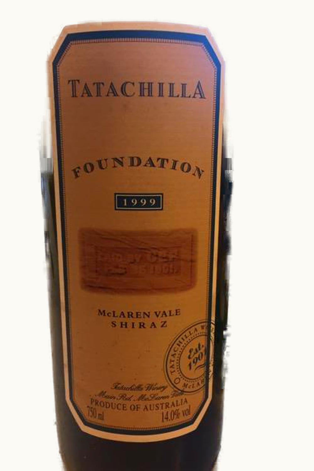 Tatachilla Tatachilla Foundation Shiraz, 1999