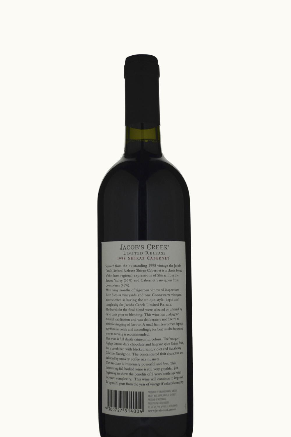 Jacob's Creek Jacob's Creek Limited Edition Shiraz Cabernet, 1998