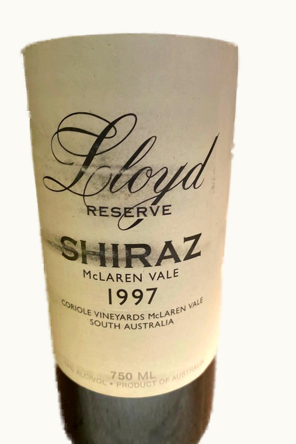 Coriole Coriole Lloyd Reserve Shiraz, 1997