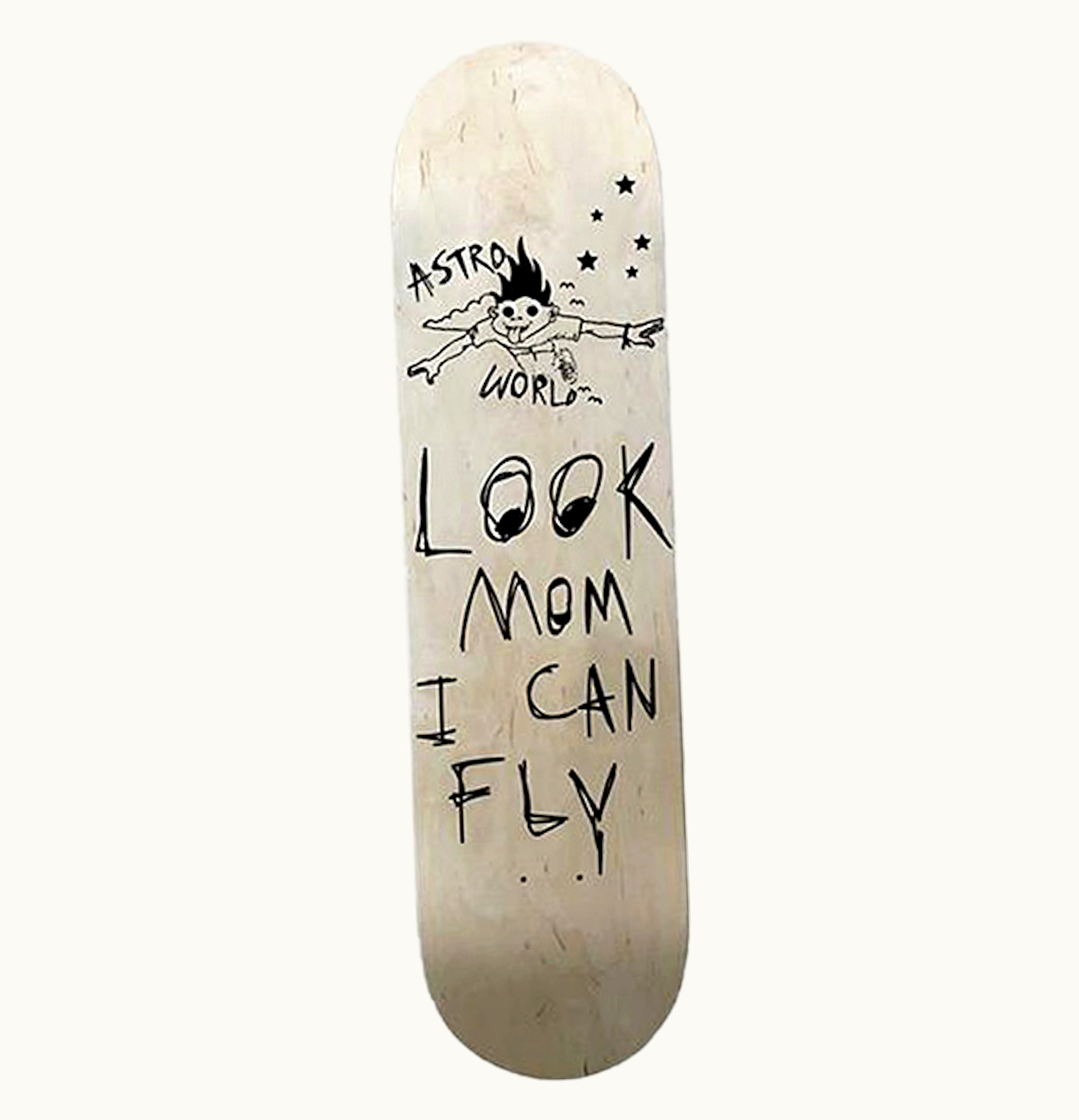 Travis Scott Travis Scott Astroworld I Can Fly Skateboard Tan