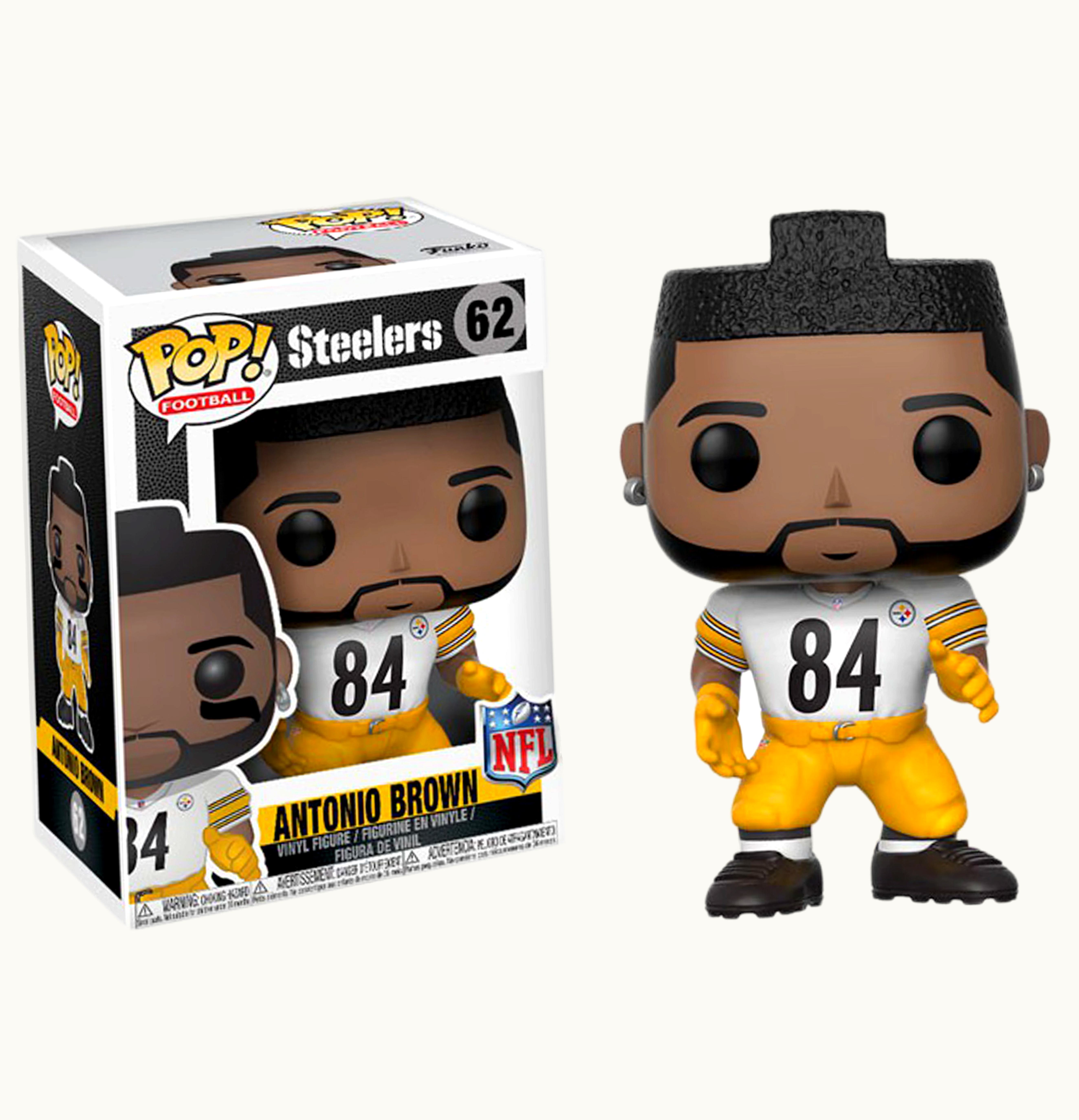 Funko Funko Pop Football Pittsburgh Steelers Antonio Brown White Jersey Figure 62