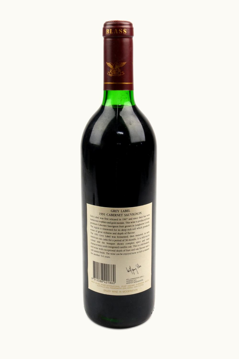 Wolf Blass Grey Label Cabernet Sauvignon, 1991