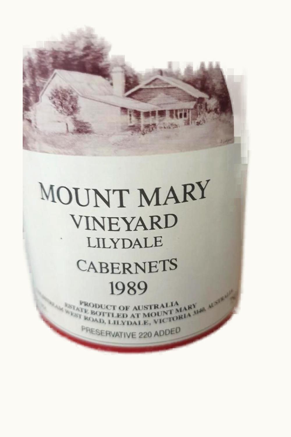 Mount Mary Lillydale Cabernet, 1989