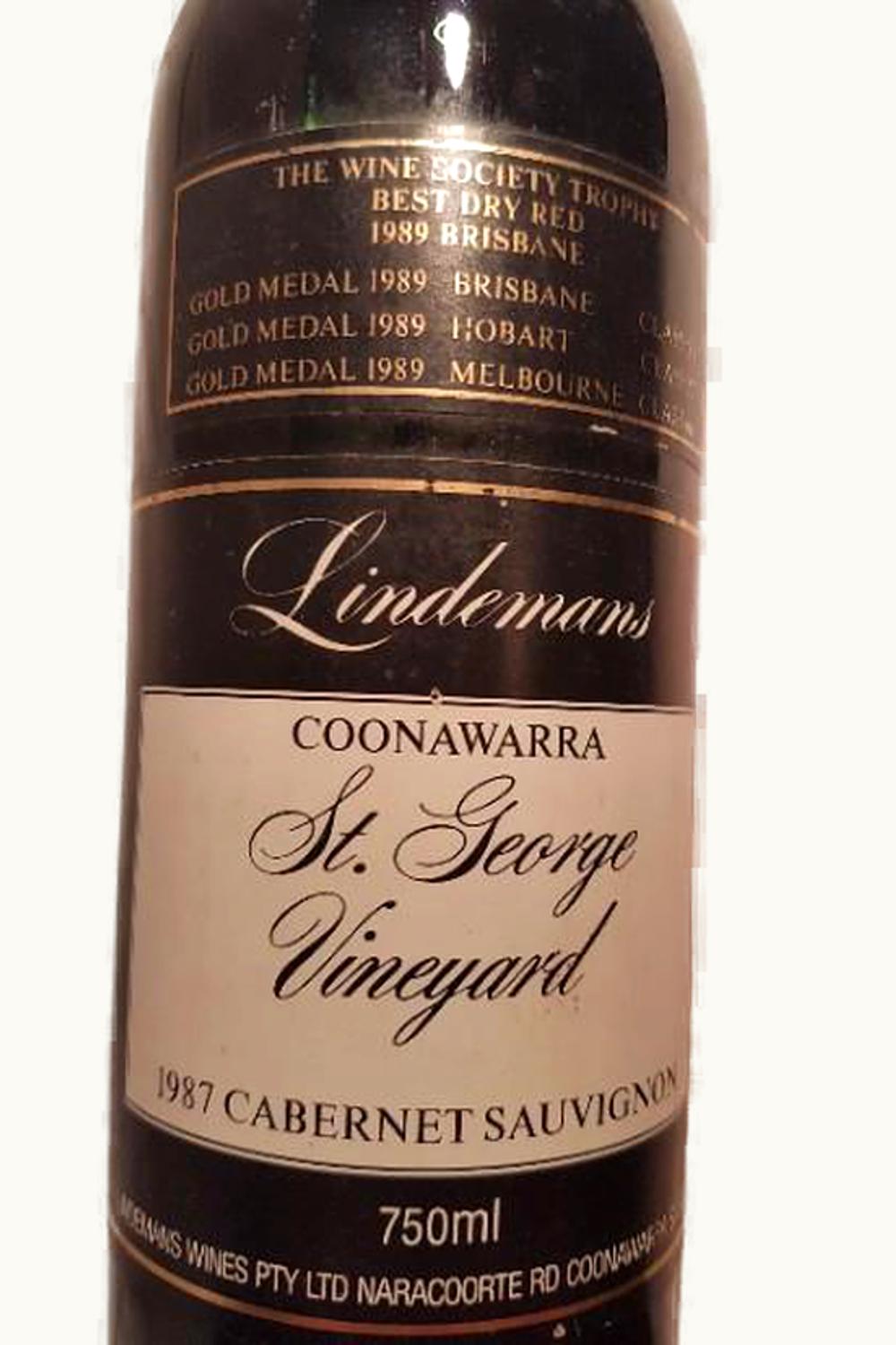 Lindeman's Lindeman's St. George Cabernet Sauvignon, 1987