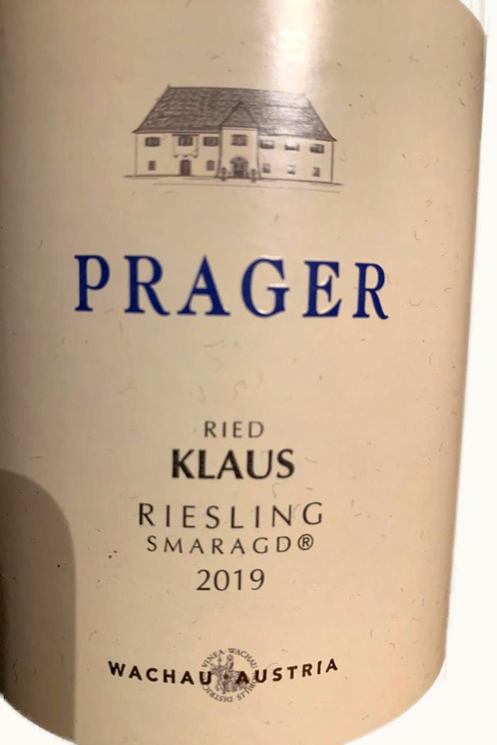 Prager Prager Klaus Riesling Smaragd Wachau Austria, 2019