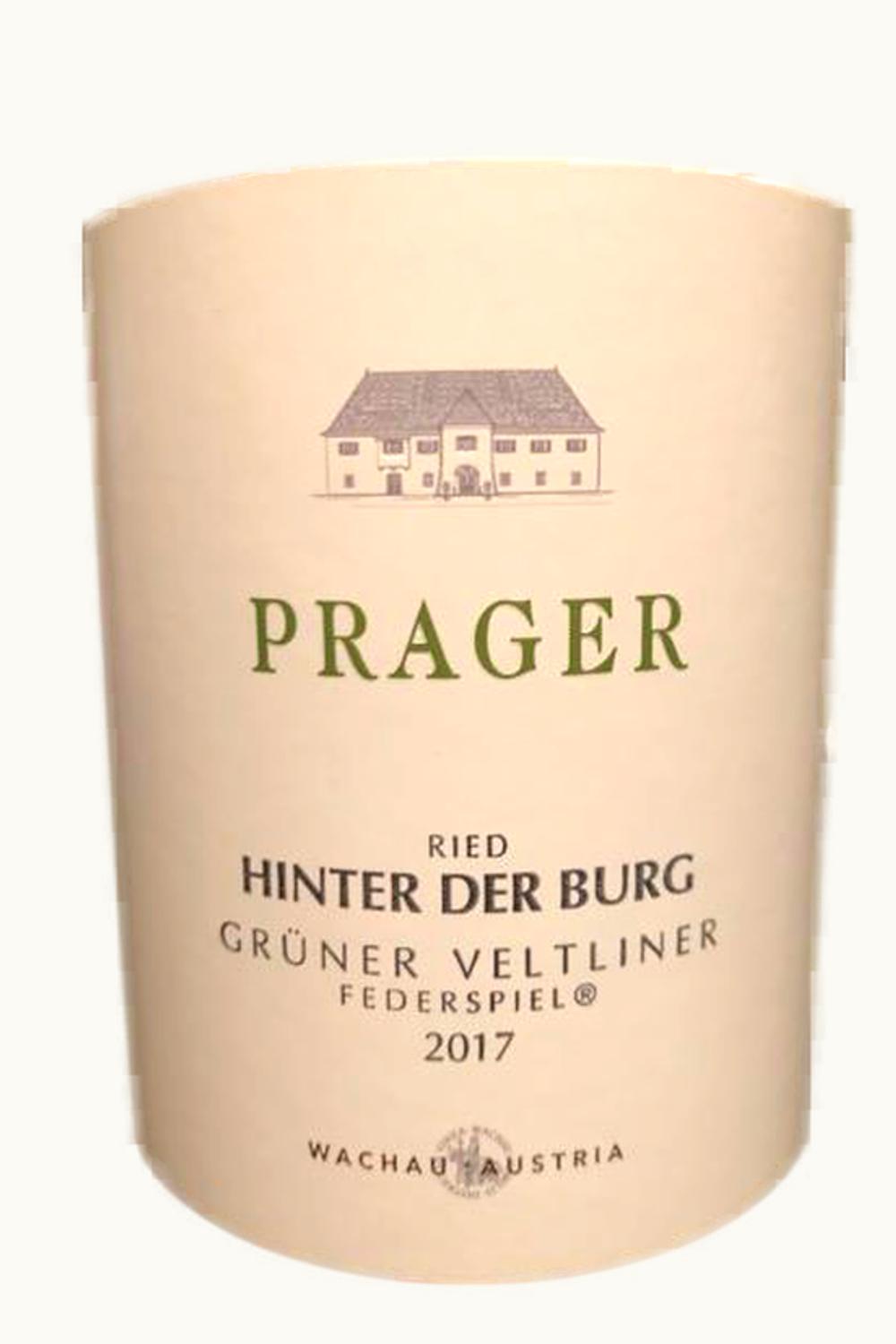 Prager Hinter Burg Gruner Veltliner Feder Spiel Wachau, 2017