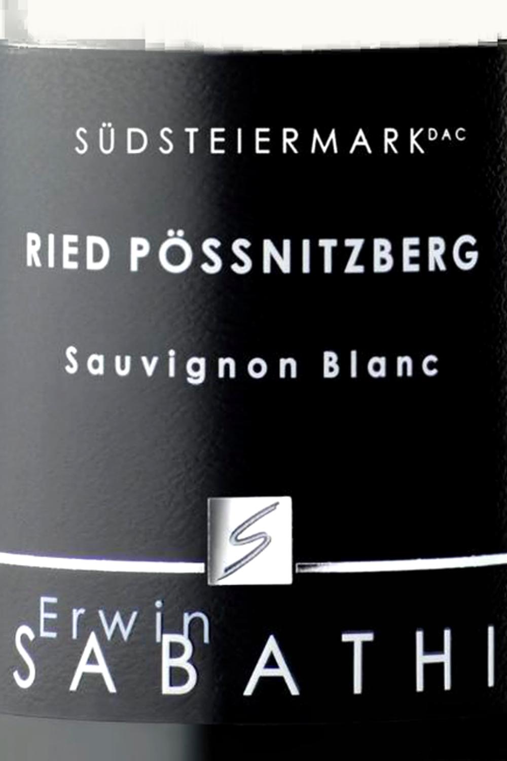Erwin Sabathi Erwin Sabathi Possnitzberg Sauvignon Blanc Groß STK Lage DAC Süd Steiermark, 2014