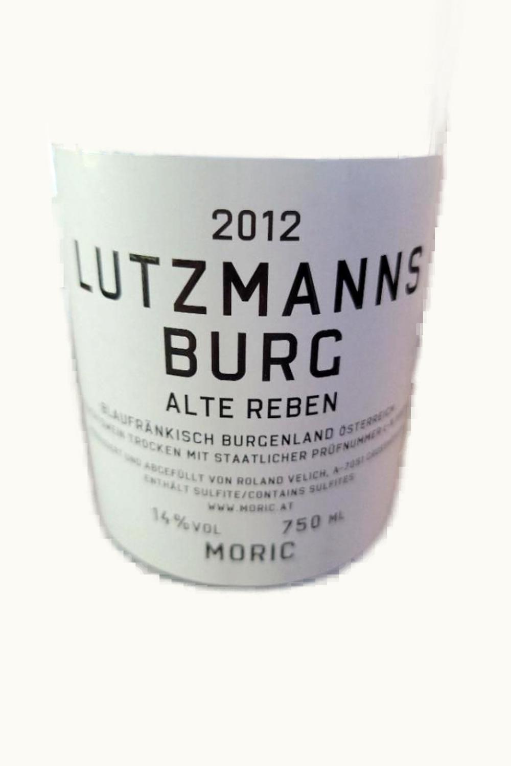 Moric Moric Lutzmannsburg Blaufränkisch Alte Reben Burgenland, 2012