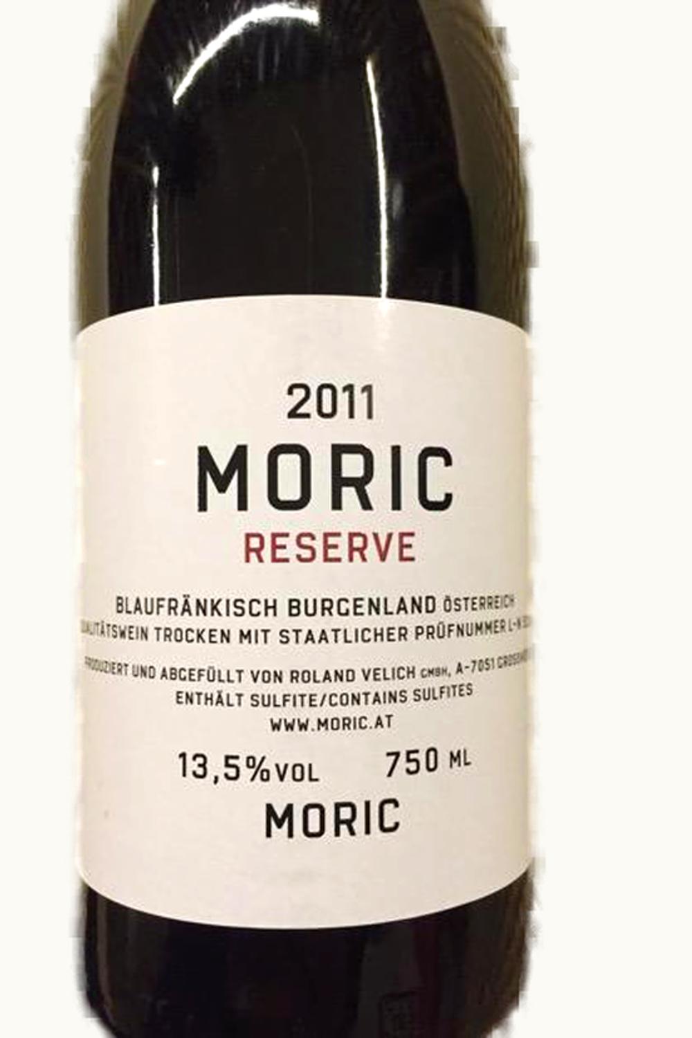 Moric Moric RSRV Blaufränkisch Burgenland, 2010