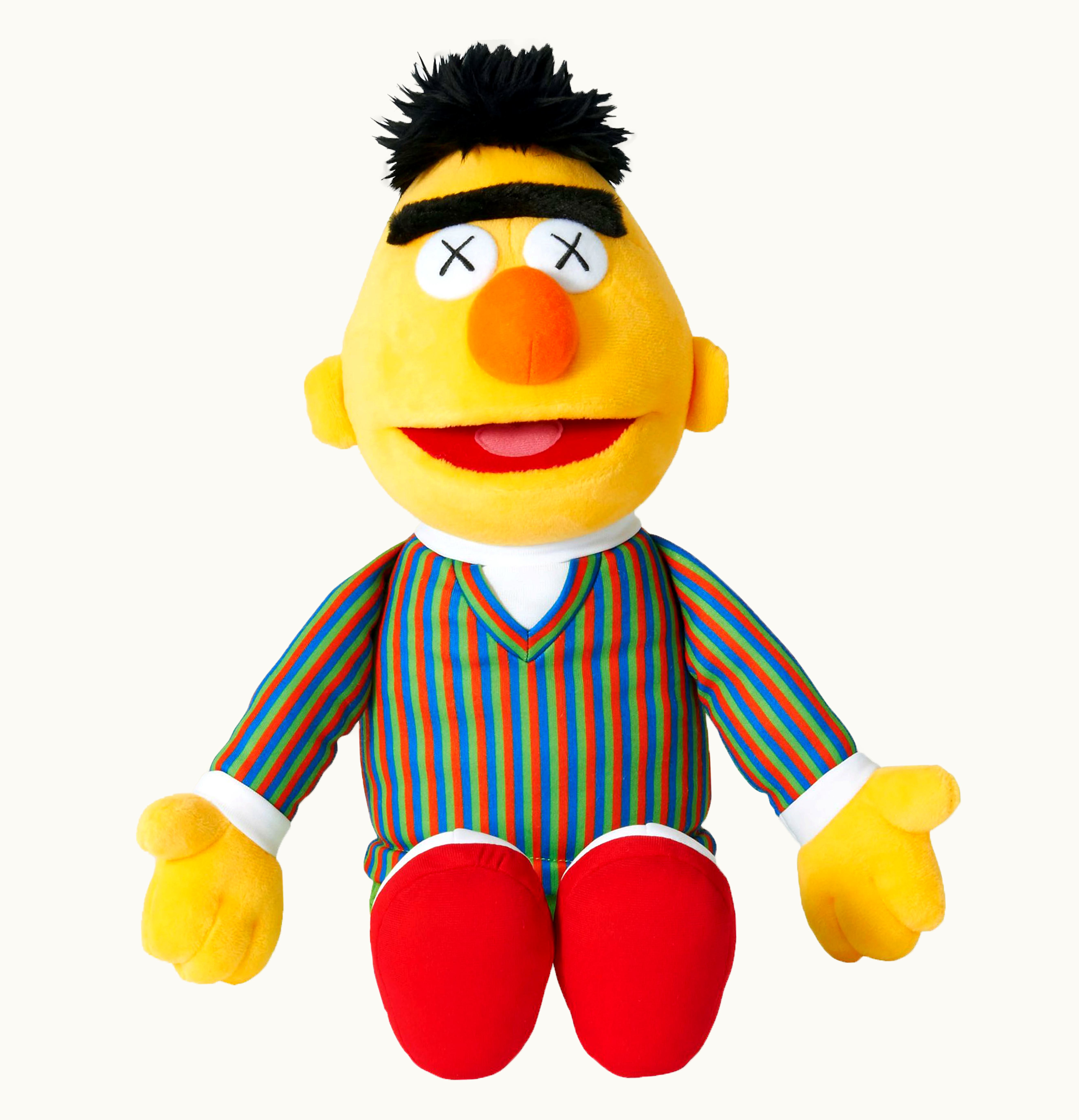 KAWS Kaws Sesame Street Uniqlo Bert Plush Toy Yellow