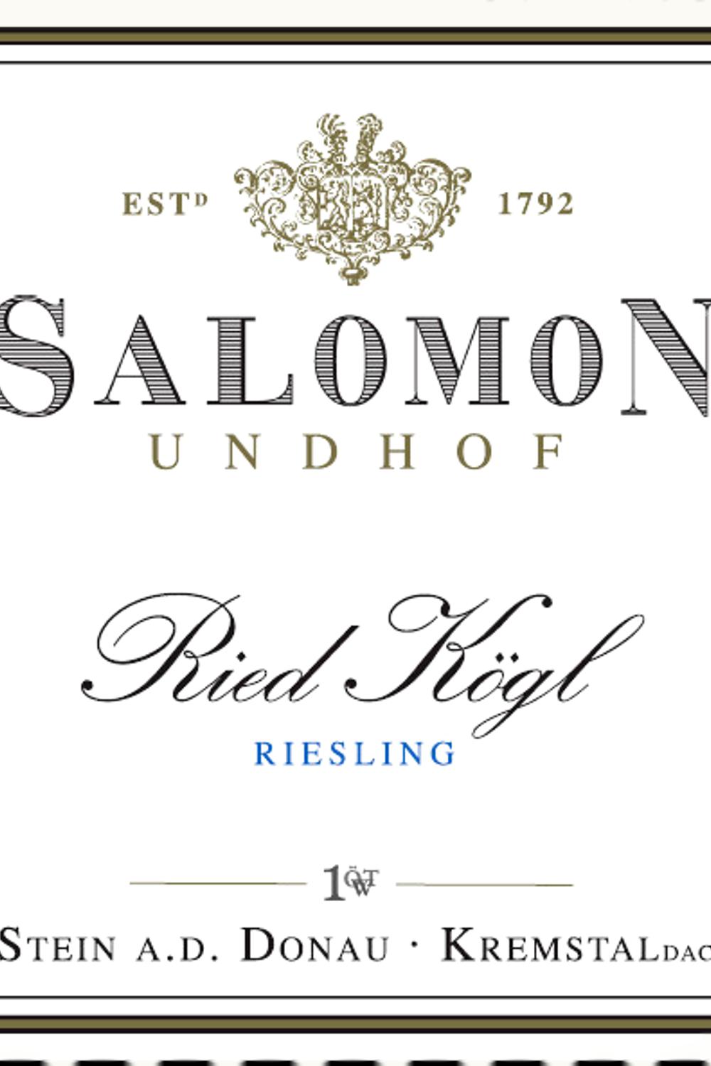 Salomon Undhof Koegl Riesling Erste OTW Lage, 1979