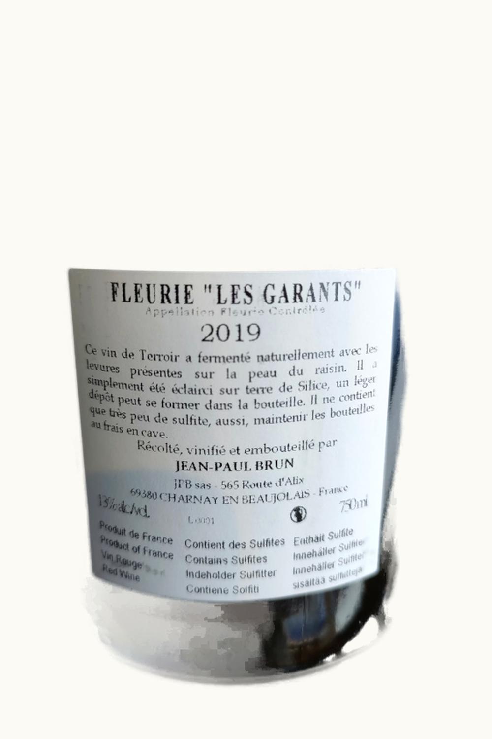 Jean-Paul Brun Jean-Paul Brun Dom de Terre Dorée Les Garants Fleurie, 2019