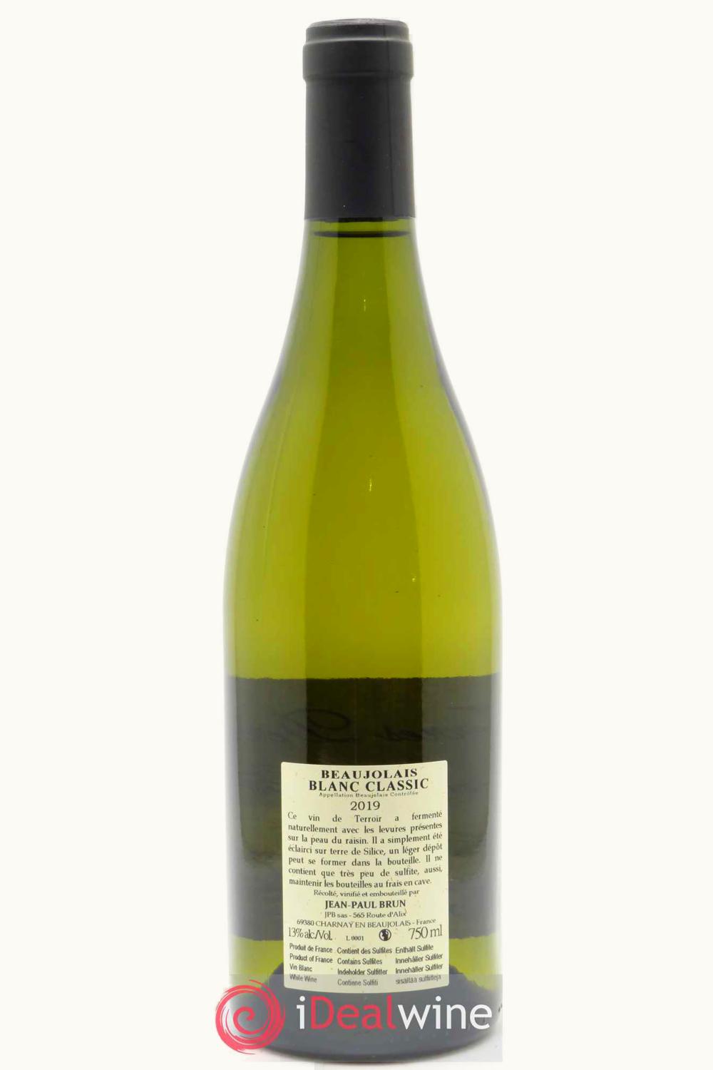 Jean-Paul Brun Jean-Paul Brun Dom de Terre Dorée Beaujolais Blanc, 2019