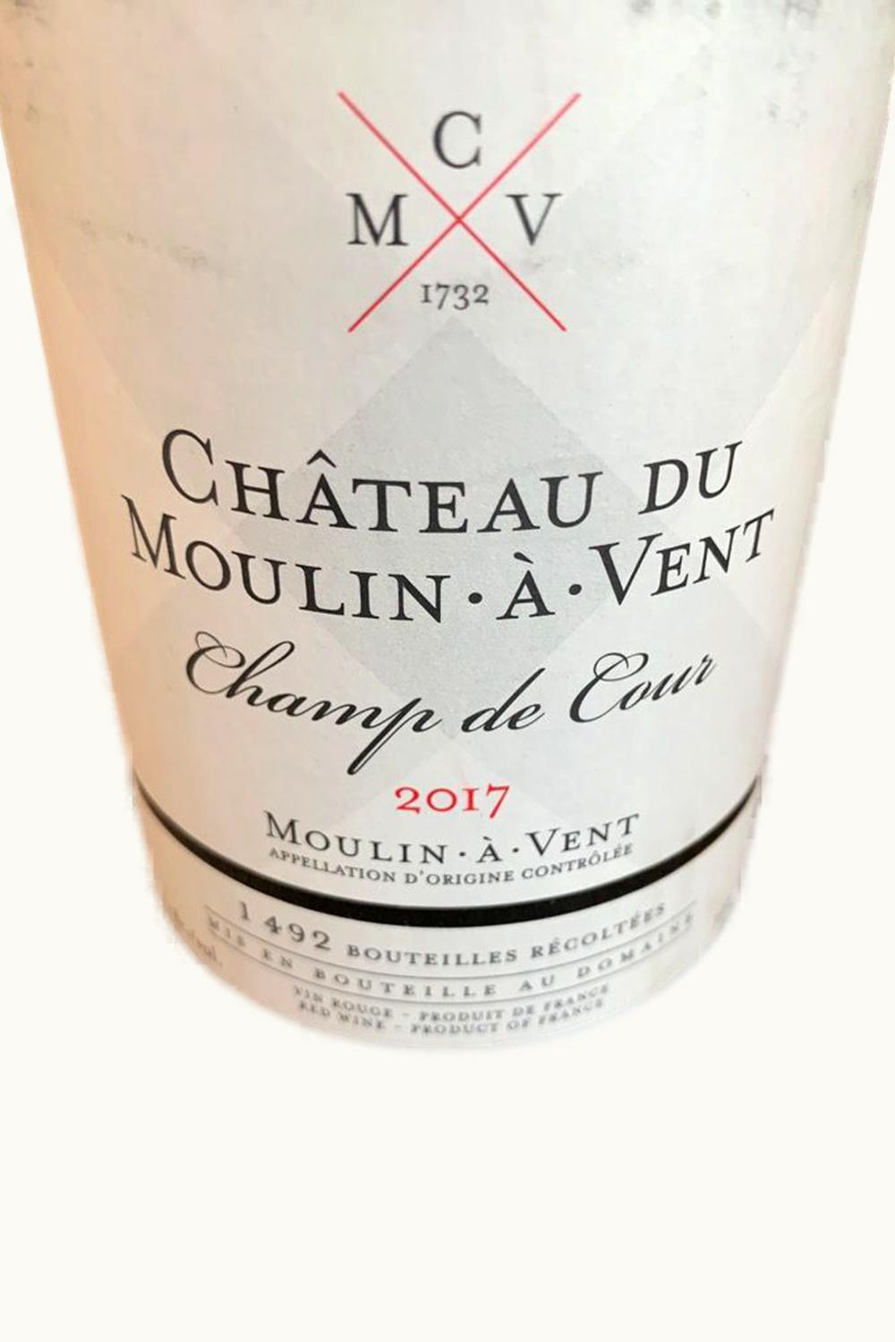 Du Champ de Cour Du Champ de Cour Moulin-à-Vent, 2017