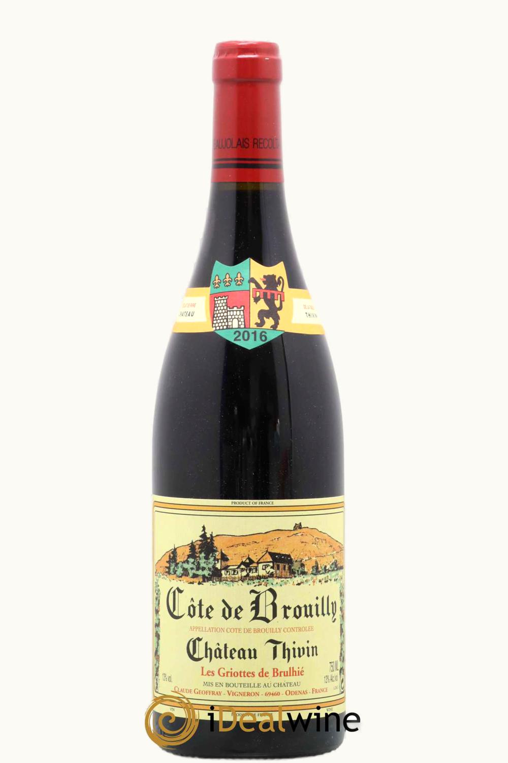 Thivin Thivin Cuvée Les Griottes Côte de Brouilly, 2016