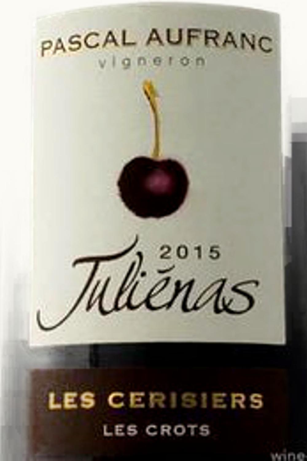 Domaine Pascal Aufranc Les Cerisiers Vieilles Vignes Juliénas, 2015