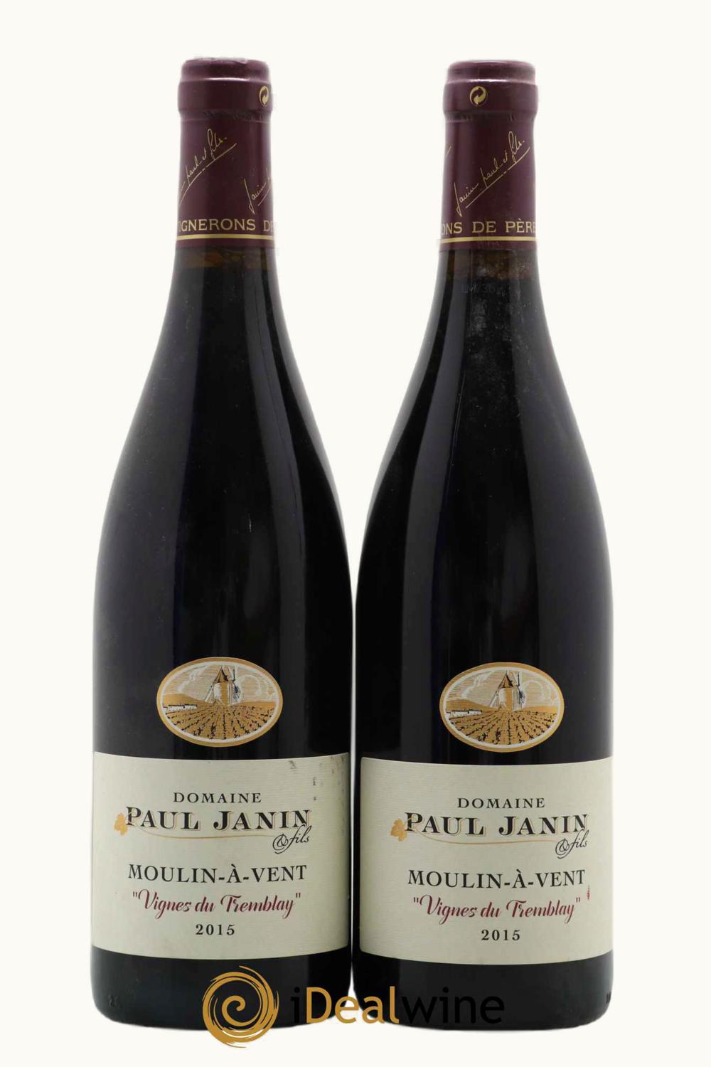 Paul Janin Dom de Vigne du Tremblay Moulin-à-Vent, 2015