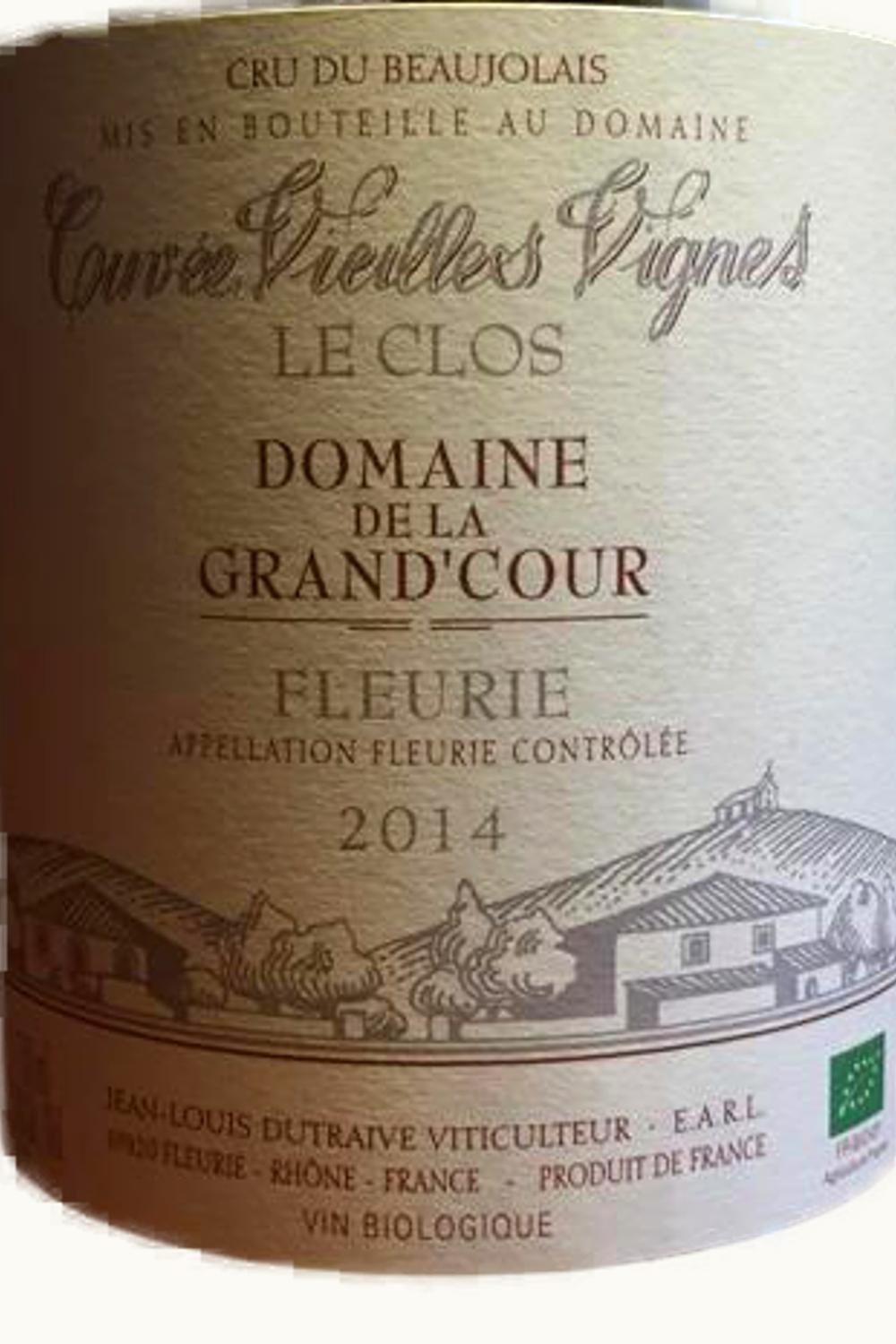 Jean-Louis Dutraive Jean-Louis Dutraive Dom de la Grand Cour Le Clos Cuvée Vieilles Vignes Fleurie, 2014