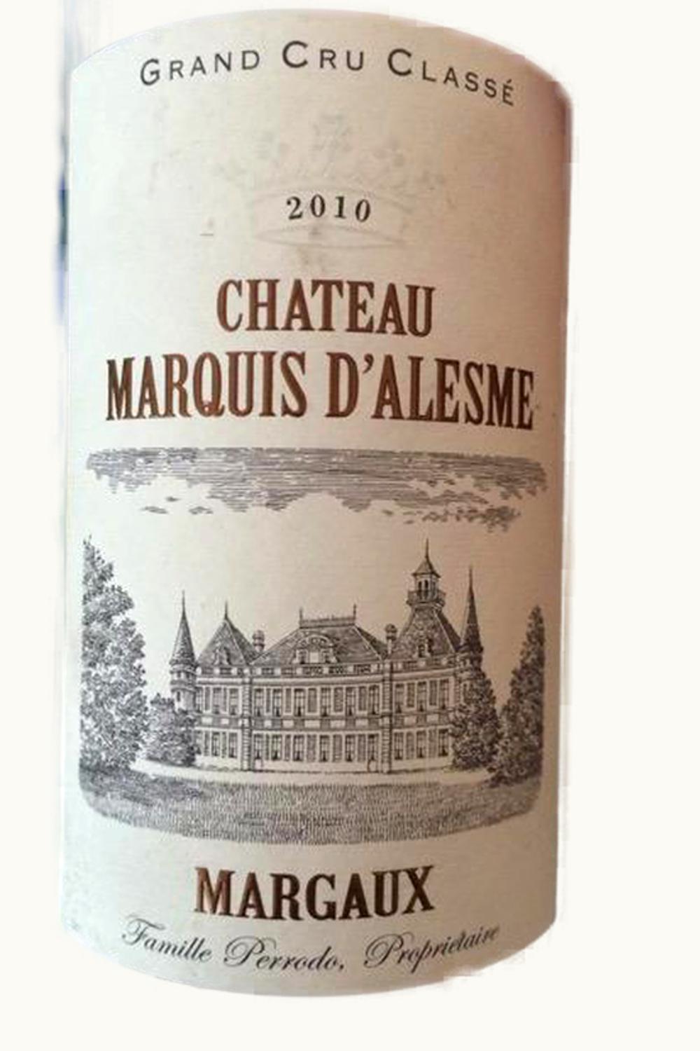 Château Marquis d'Alesme Becker Château Marquis d'Alesme Becker Margaux, 2010