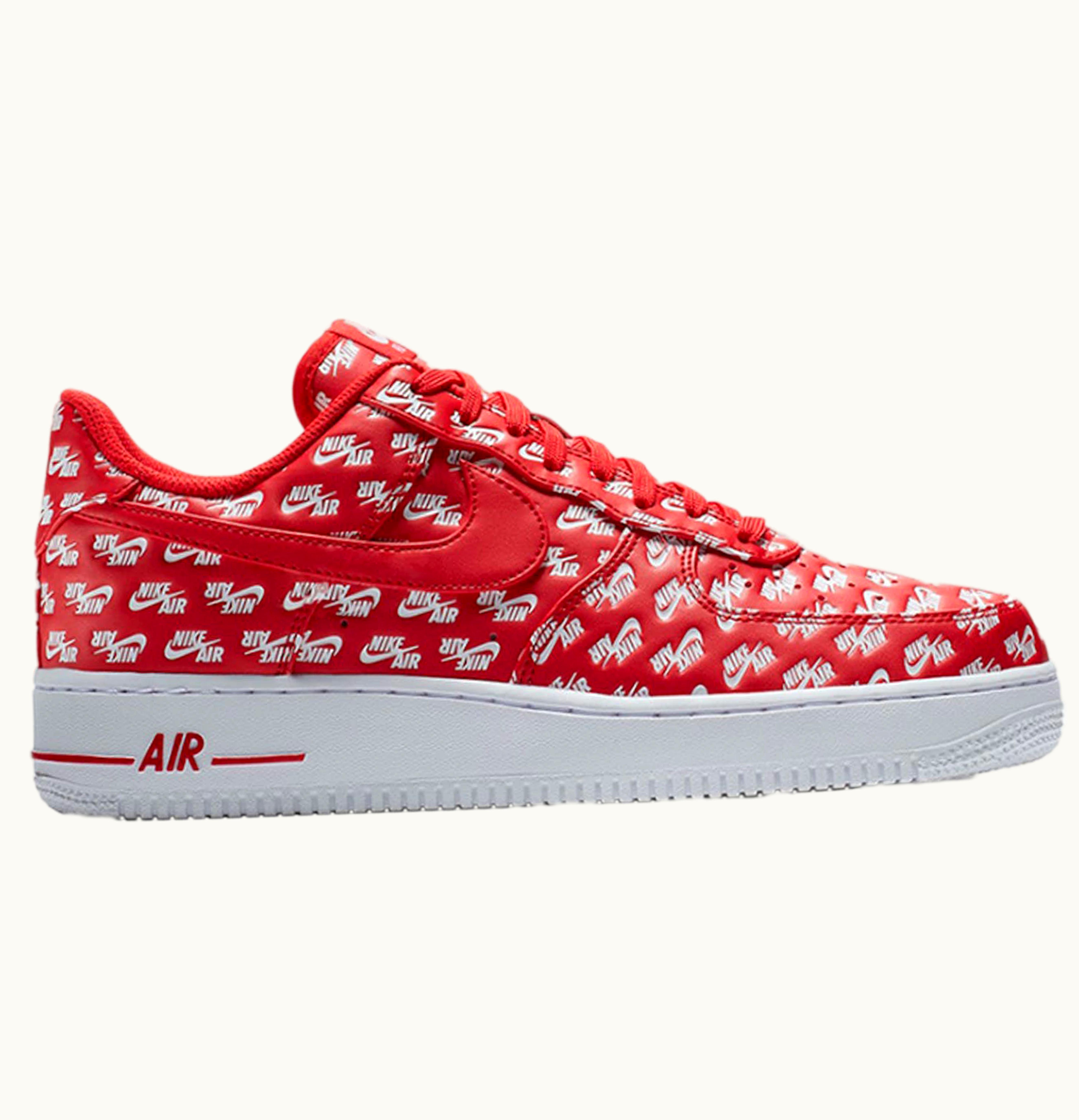 Nike Nike Air Force 1 Low All Over Logo Red