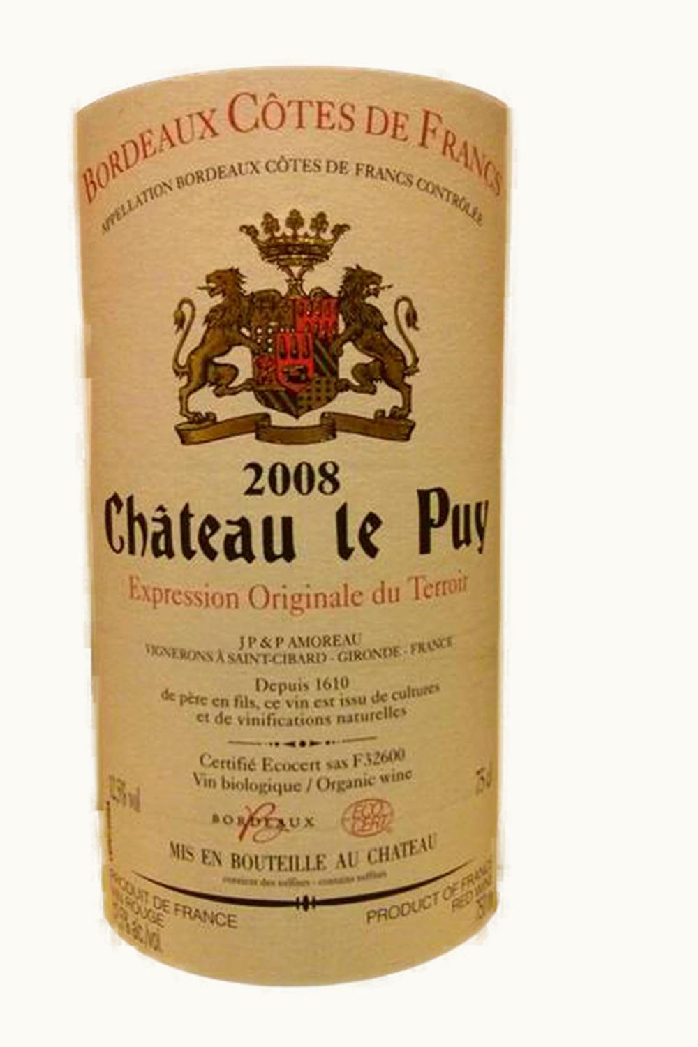 Château Le Puy Château Le Puy Francs - Côtes de Bordeaux, 2008